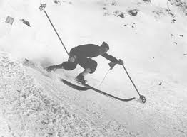 Nostalgie-Skifahrer